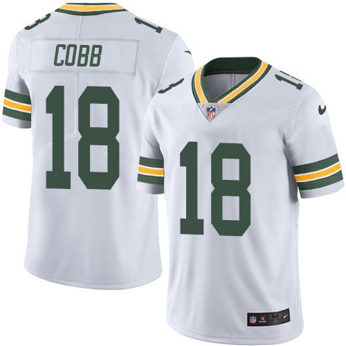 Nike Packers #18 Randall Cobb White Men's Stitched NFL Vapor Untouchable Limited Jersey - Click Image to Close